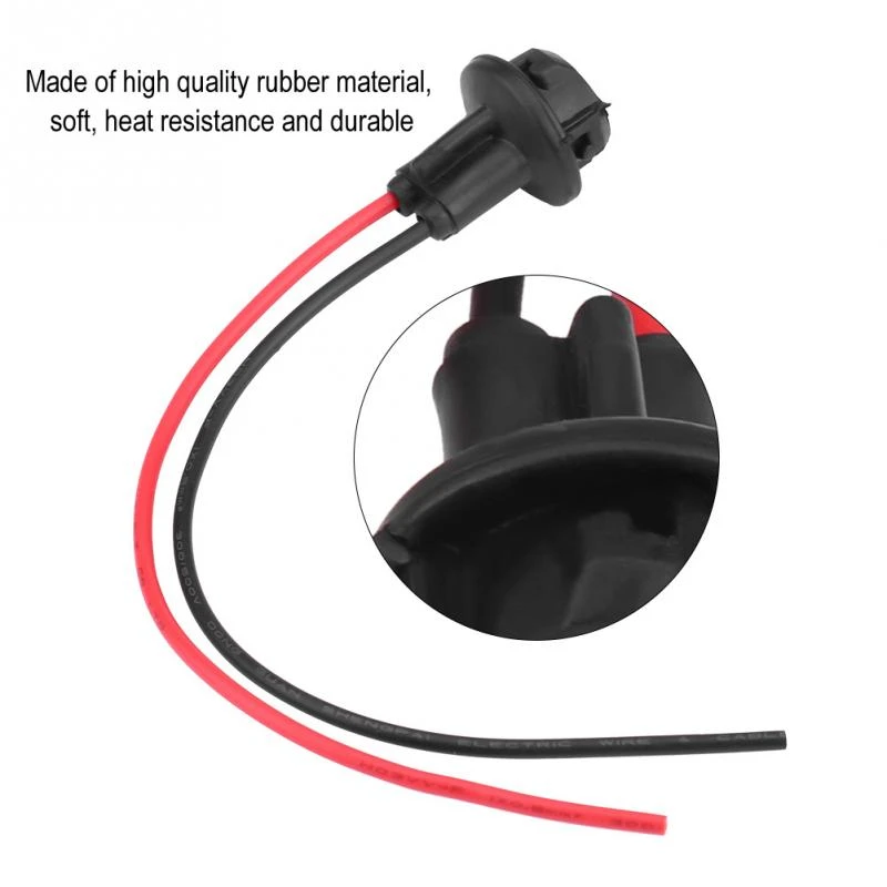 20Pcs T10 194 168 W5W Rubber Bulb Socket Lamp Extension Holder Connector DC 12V 20Pcs T10 194 168 W5W Rubber Bulb Socket Lamp Extension Holder Connector DC 12V