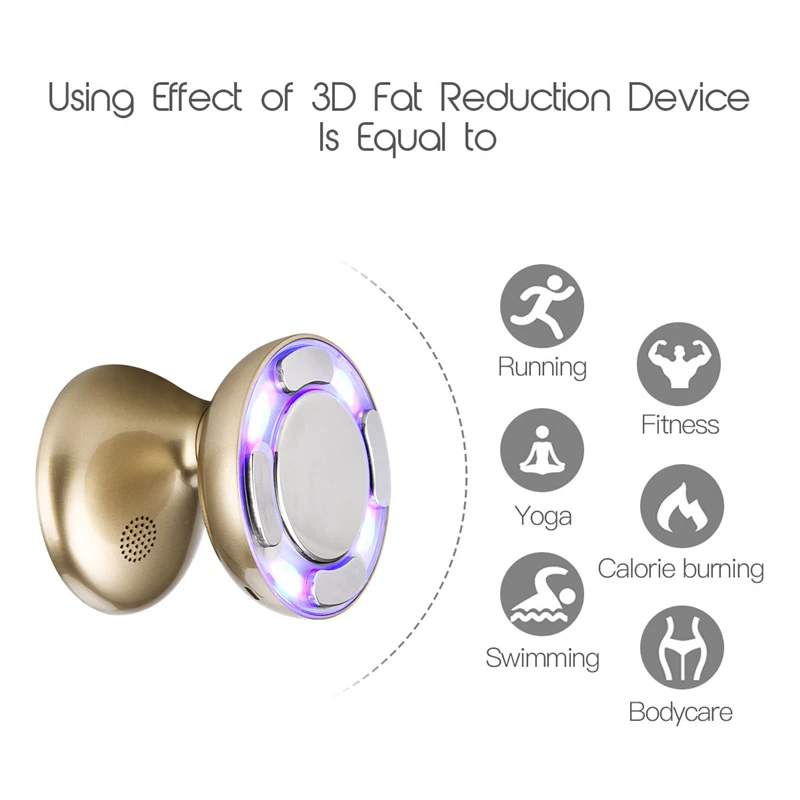 Nano IPL RF Ultrasound Cavitation Fat Burner 3D Body Shaping Slimming Firming Device LED Photon Rej