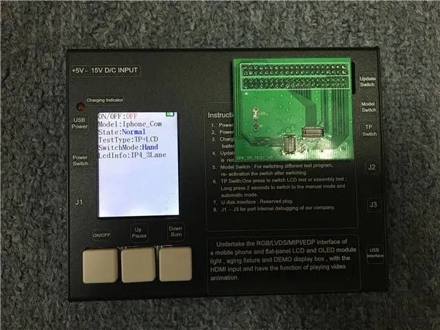 Newest 2 IN 1 LCD Touch Screen Tester Frame Machine Box Built In Rechargeable 4pcs Testing