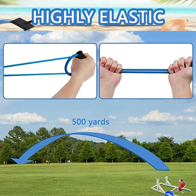 222PCS Magic Water Balloons Launcher Water Bombs Swimming Pool Beach Toys For Kids  Balloon 3 Person Launchers War Game 6