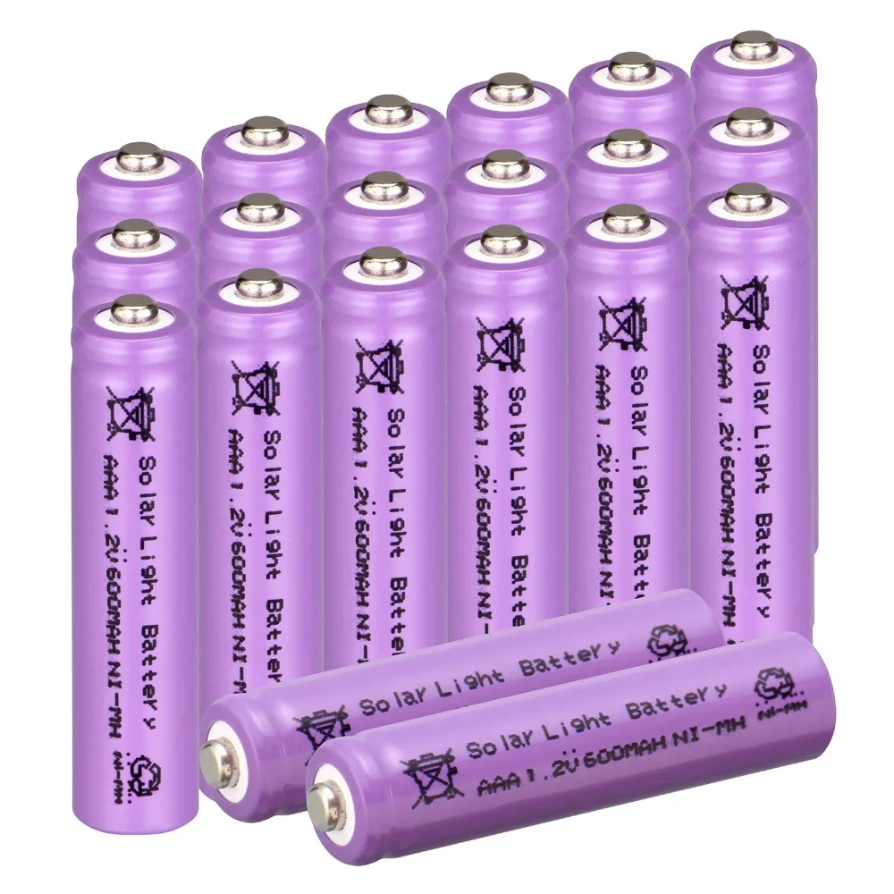 New 20 pcs AAA purple color solar battery Solar Light