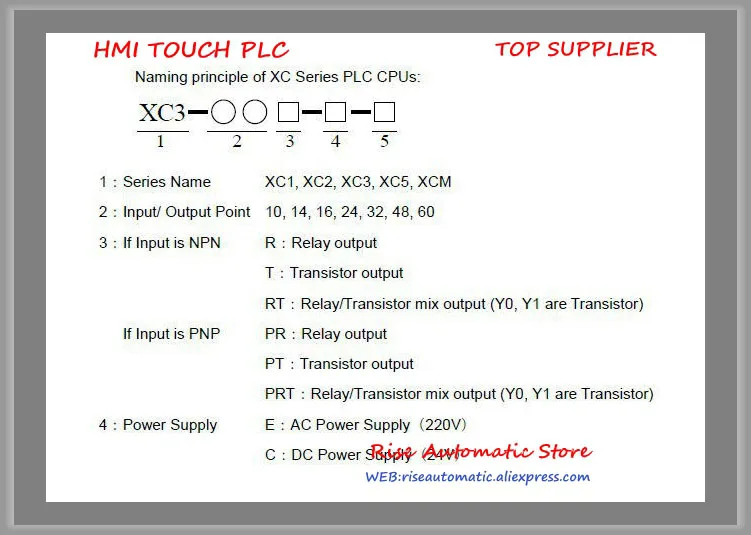 XC5-60R-C PLC cpu DC24V 36 DI PNP 24 реле цифрового устройства вывода