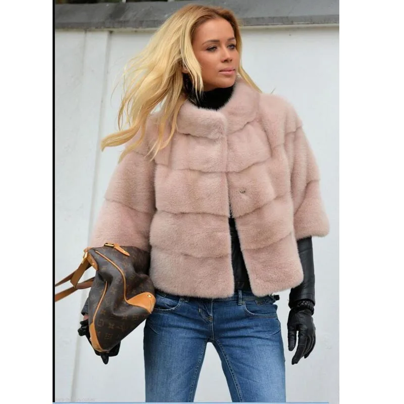 Fourrure De Femmes Gros pink Grey D'hiver Et Promotion Tout Les Réel Matelassée Vêtements sapphire iron white allumette Pour En Orange Veste Vison dyed Nature Automne black Court Iron coffee Manteaux 2018 Grey dwIXAcqq8