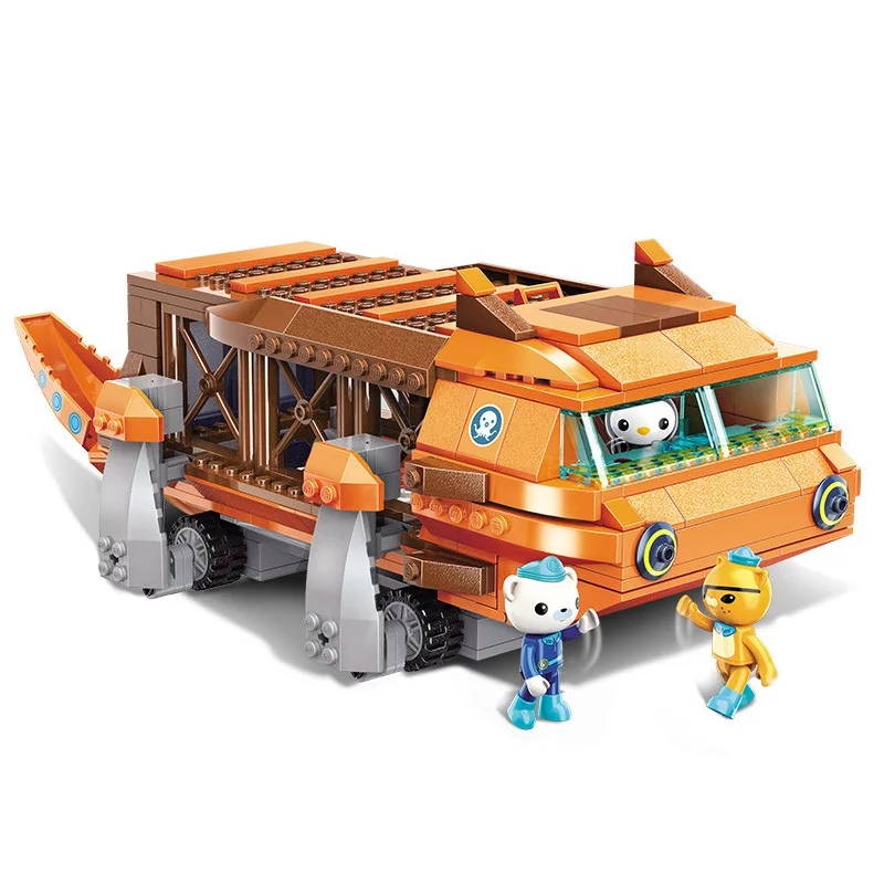 Город кирпичи 378 шт. Octonauts подводная лодка Juguetes Развивающая игрушка "сделай сам" кирпичей строительный конструктор для детей толстовка для мальчиков с 3 фигурки