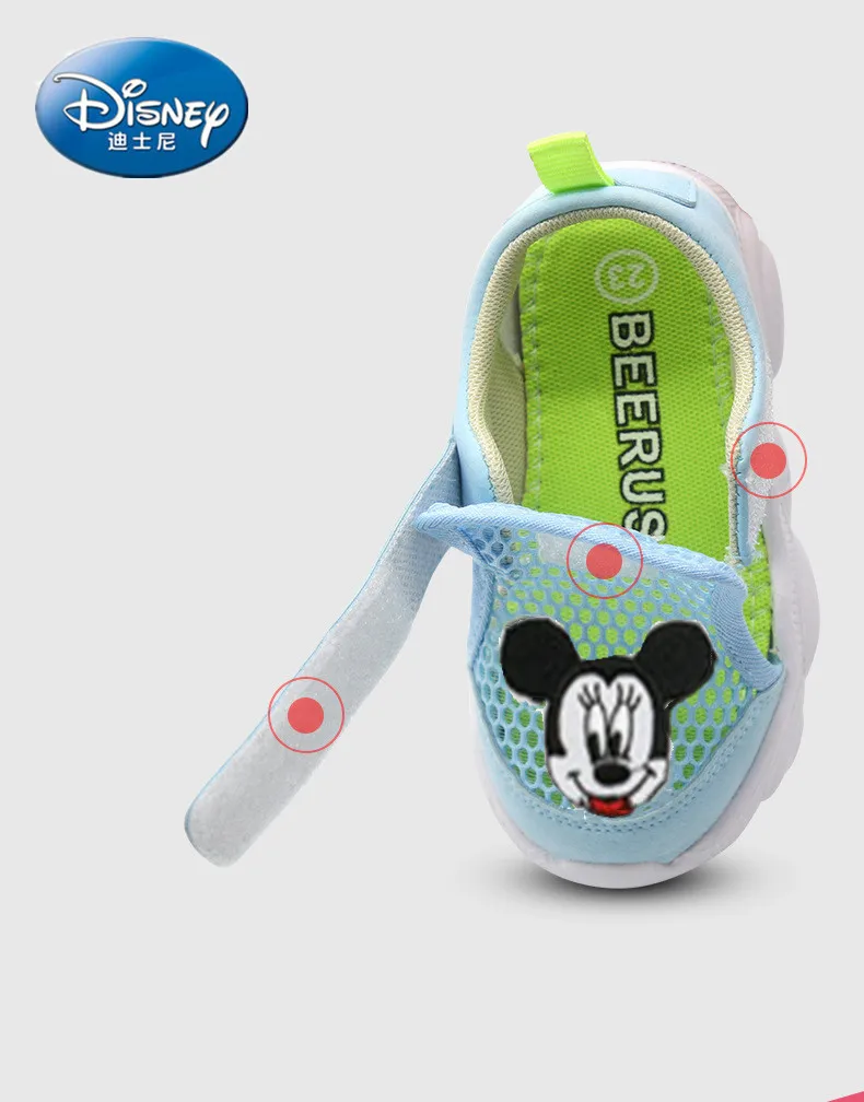 Disney детские для мальчиков и девочек детский многоцелевой обувь летняя пляжная обувь, сандалии с изображением Минни и Микки; тапочки на нескользящей мягкой подошве