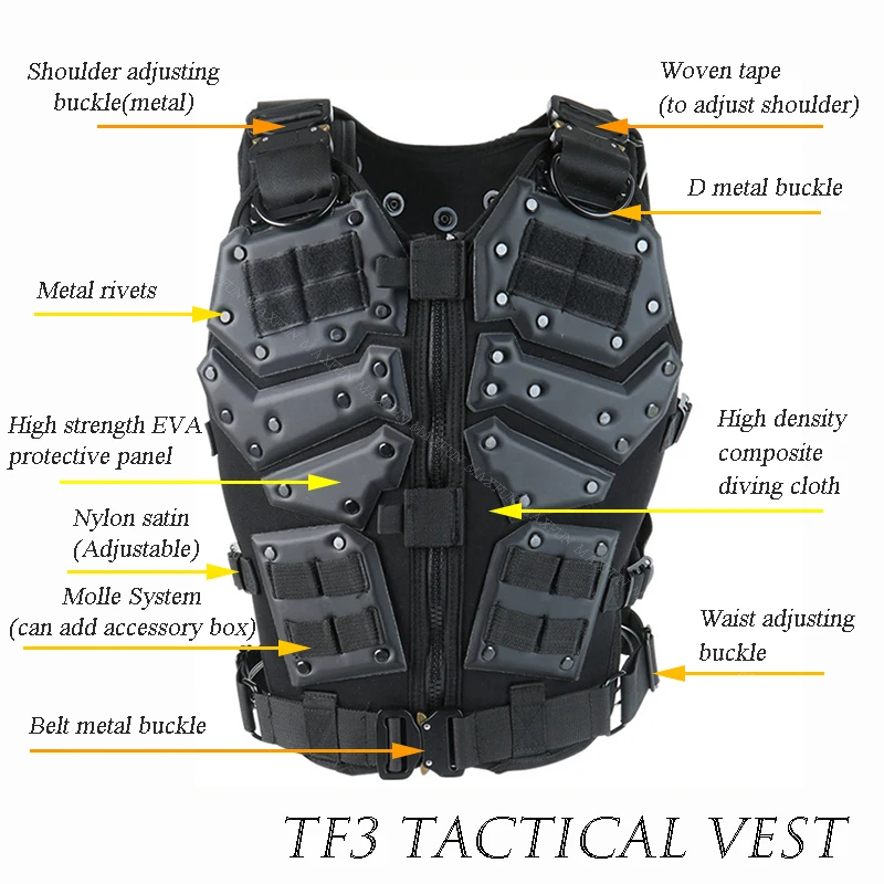 Страйкбол TF3 взрослых тактический жилет CS Пейнтбол защитный жилет с 5,56 Журнал чехлы спецназ регулируемый