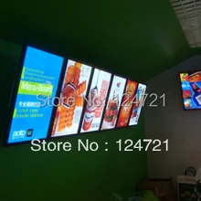 LED подсветкой Меню Панели, реклама Алюминий a3 led Ресторан light box