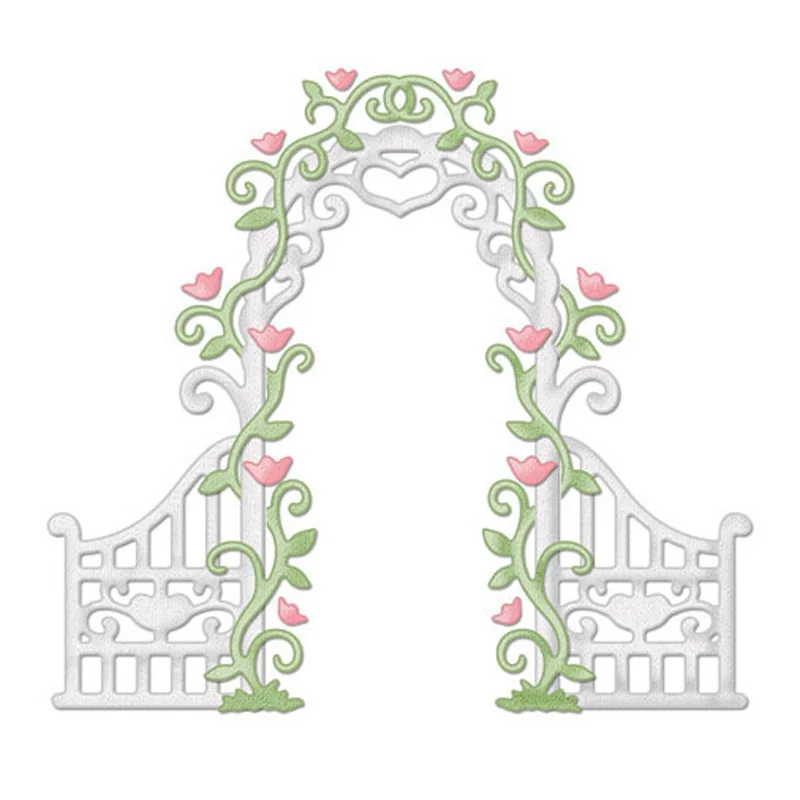 

Flower Arch Edge Frame Metal Cutting Dies For DIY Scrapbooking Embossing Paper Card Making Decorative Crafts Die Cuts New 2018