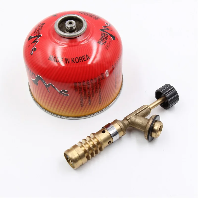 Online Al aire libre de Gas de la estufa de La Antorcha pistola llama viento plenamente electrónico automático de Gas butano arma adaptador de encendedor equipo de Camping