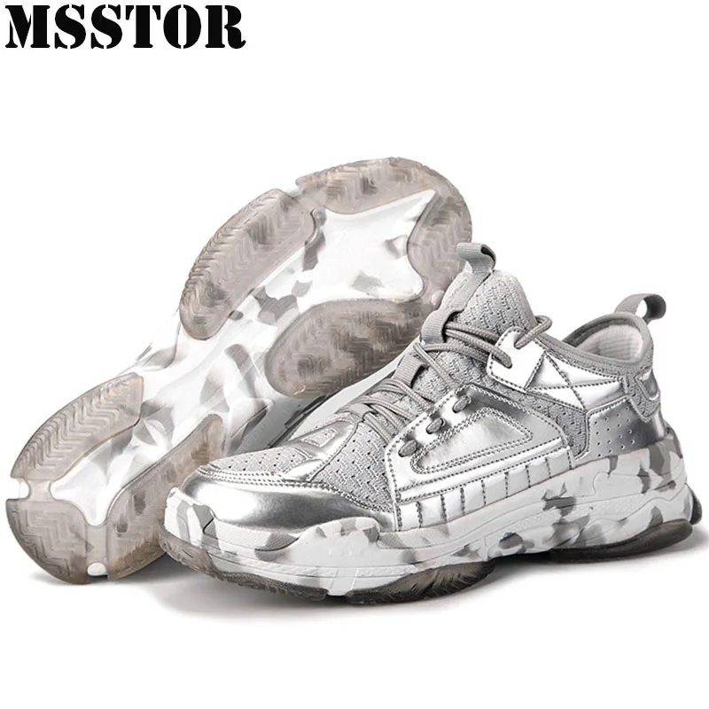 

MSSTOR Plus Size Running Shoes For Men Breathable Mesh Men's Sport Shoes Man Brand Athletic Walking Casual Fashion Sneakers Male