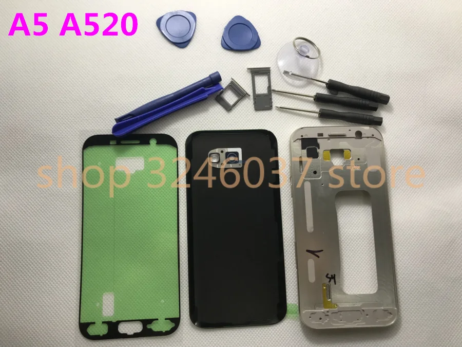 Оригинальный чехол с полной рамкой для Samsung Galaxy A5 A520 A520F 2017 задняя крышка