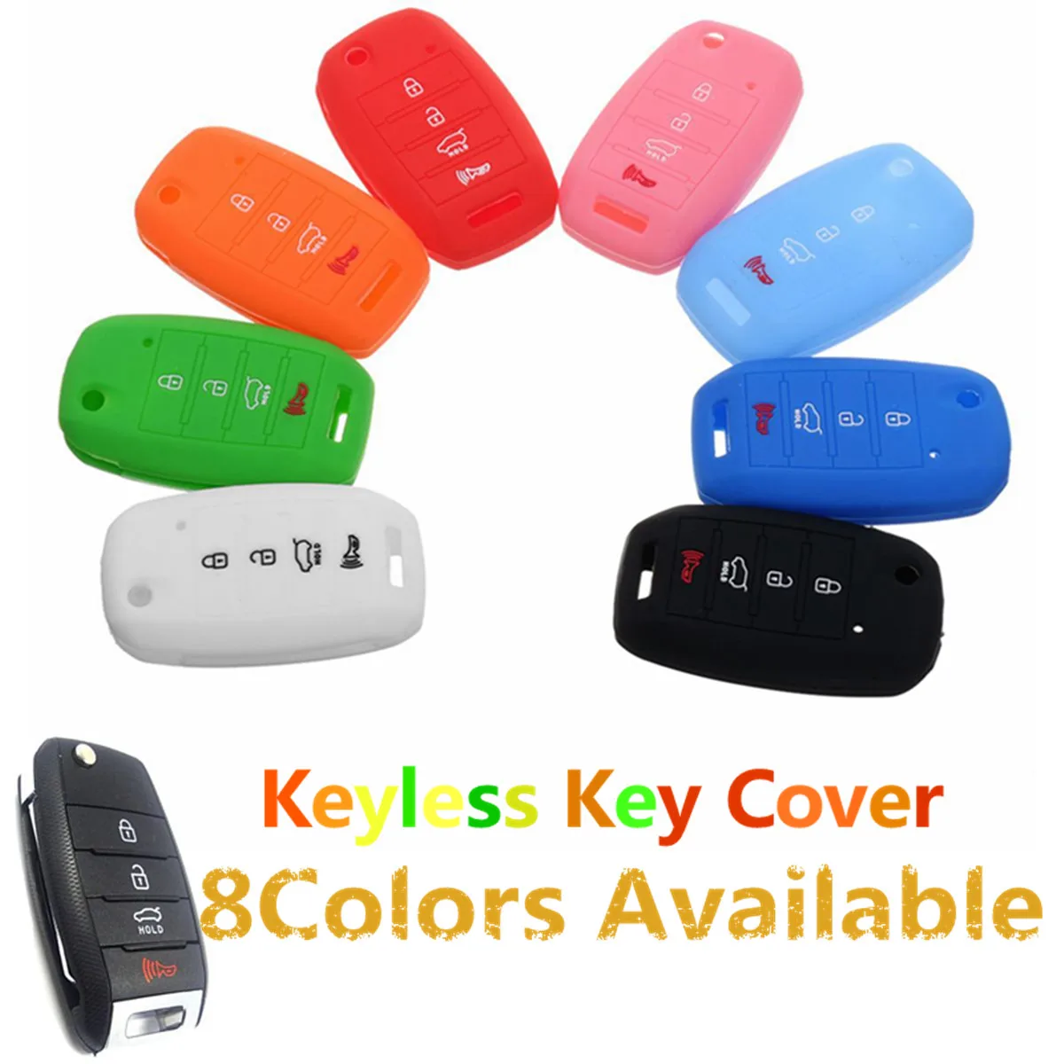 

4 Buttons Remote Key Cover For KIA Cerato K3 Optima K5 Rio Forte Carens Soul