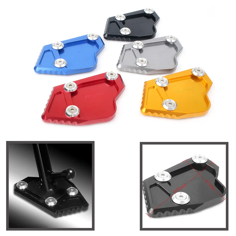 

CNC Motorcycle Kickstand Foot Side Stand Extension Pad Support Plate For BMW K1600GT/K1600GTL 2011-2015 & S1000RR 2011-2016