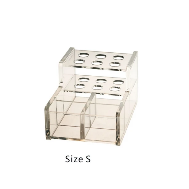 

Transparent Dental Adhesive Resin Syringe Acrylic Organizer Holder Case size s