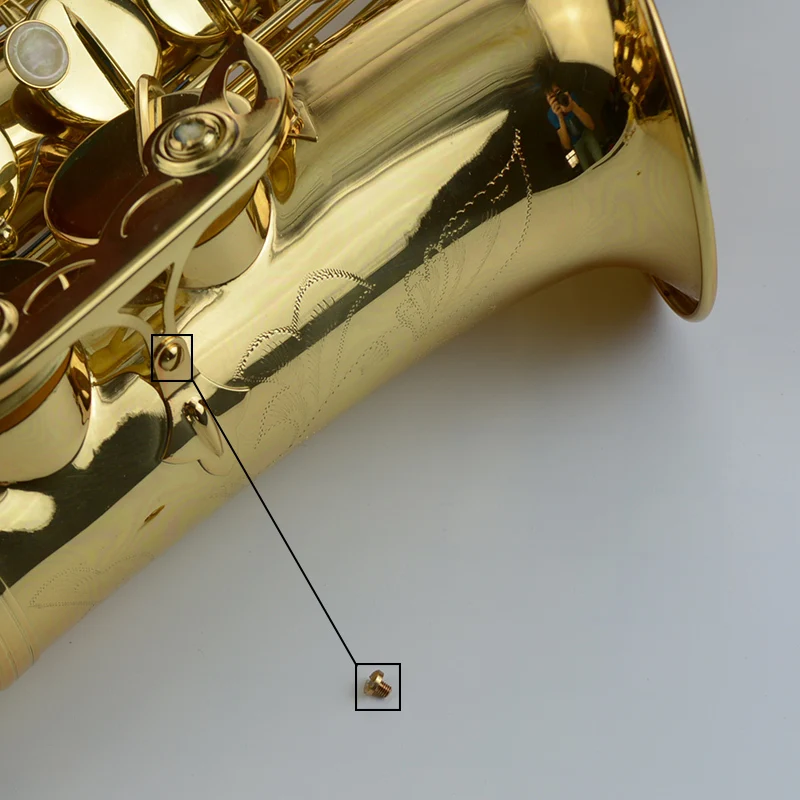 Alto paint gold tenor saxophone supporter below screw for a variety of