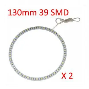 

2 шт. x Белый синий желтый зеленый красный 130 мм 3528 39 SMD Автомобильный светодиодный ангельские глазки гало кольцо свет автомобиля