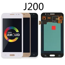 OLED ЖК-дисплей для samsung Galaxy J2 J200 J200F J200Y J200H ЖК-дисплей кодирующий преобразователь сенсорного экрана в сборе