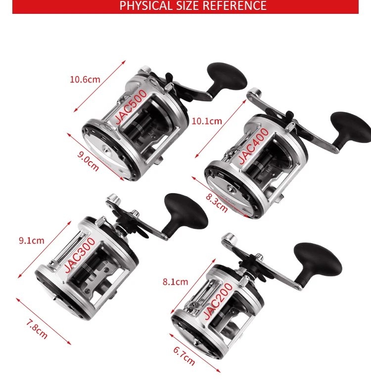 YUMOSHI JCA500 12+1BB Drum Electrical Fishing Reel Depth Counting Multiplier reel