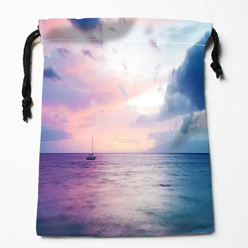 

Высококачественная сумка с индивидуальным принтом для пляжа, Ранняя сумка, подарки, атласные сумки 18*22 см, сумки компрессионного типа