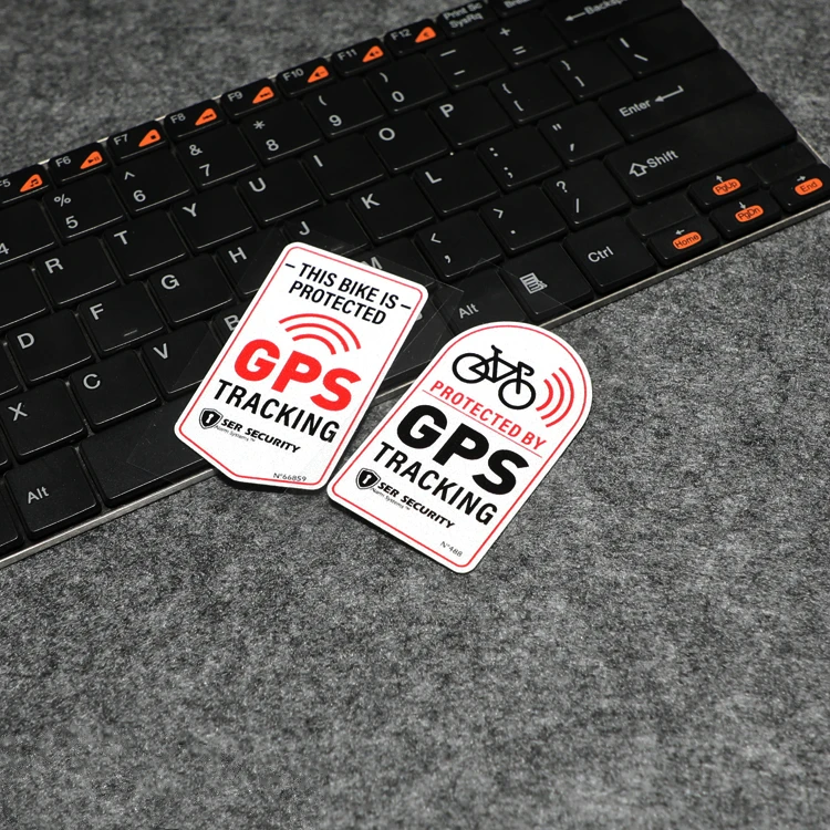 

GalonDeco Bicycle Safety Reflective Sticker GPS Tracking Protected Anti-theft Waterproof Relective Sticker Bike Sticker Decals