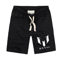 Летние высококачественные мужские брендовые хлопковые повседневные шорты с принтом «Барселона Месси», пляжные крутые шорты-бермуды