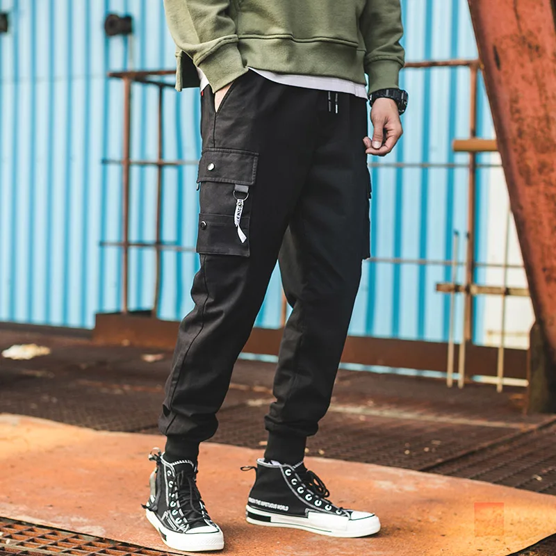 Spring Winter Streetwear Harem Pants Men Hip Hop Joggers Men Trousers Casual Khaki Black Cargo Pants Men Kargo Pantolon Erkek