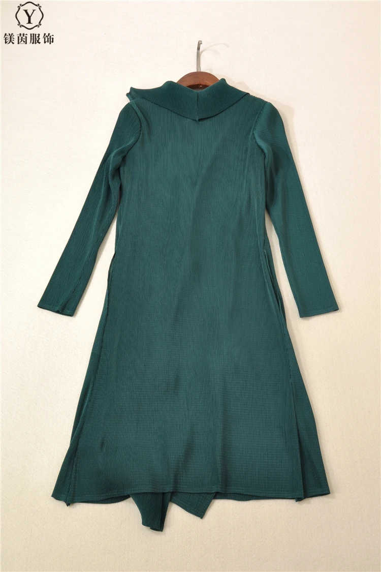 down Miyake Gratuite Stock marine Vent Plier Mode Bleu Col En Longues Manteau À Manches Sort Lâche bourgogne Noir Tranchée Le Turn Livraison vert 6CFxd5C