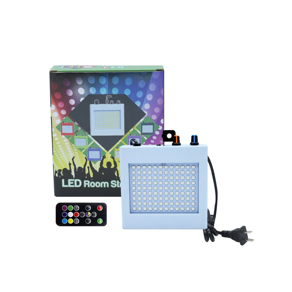 

108 LED SMD Stage Light Flashing Light Dj Effect Led High Brightness Led Lighting Remote Sound Activated Disco Lights For Party