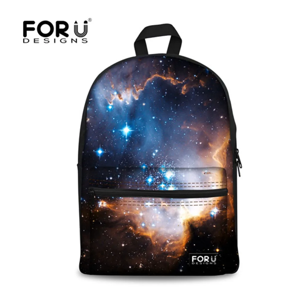 

FORUDESIGNS Shoulder Backpack For Women 3D Universe Galaxy Casual Woman Large Backpacks Female Travel Bagback School Bolsa Mujer