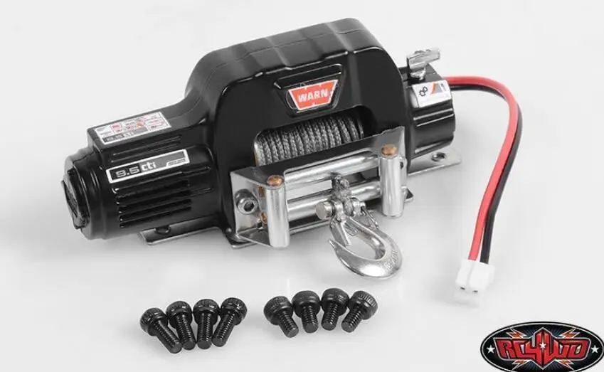 RC4WD 1/10 Mini Warn 9.5cti фотоэлектрическая лебедка маленькая с монтажной пластиной и