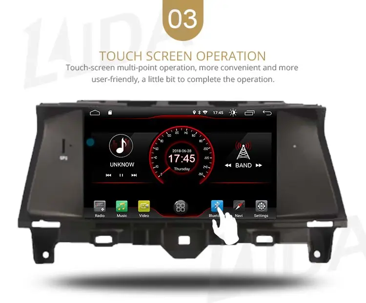 Perfect LJDA 1 Din Android 9.1 Car Radio For Honda Accord 2008-2015 WIFI Car Multimedia Player Stereo GPS Navigation DVD IPS Auto Audio 5