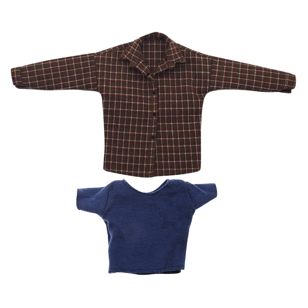 1/6 Scale Casual Wear Male Clothes T-Shirt for 12 inch Men Action Figure Body Doll Toy DIY Accessories