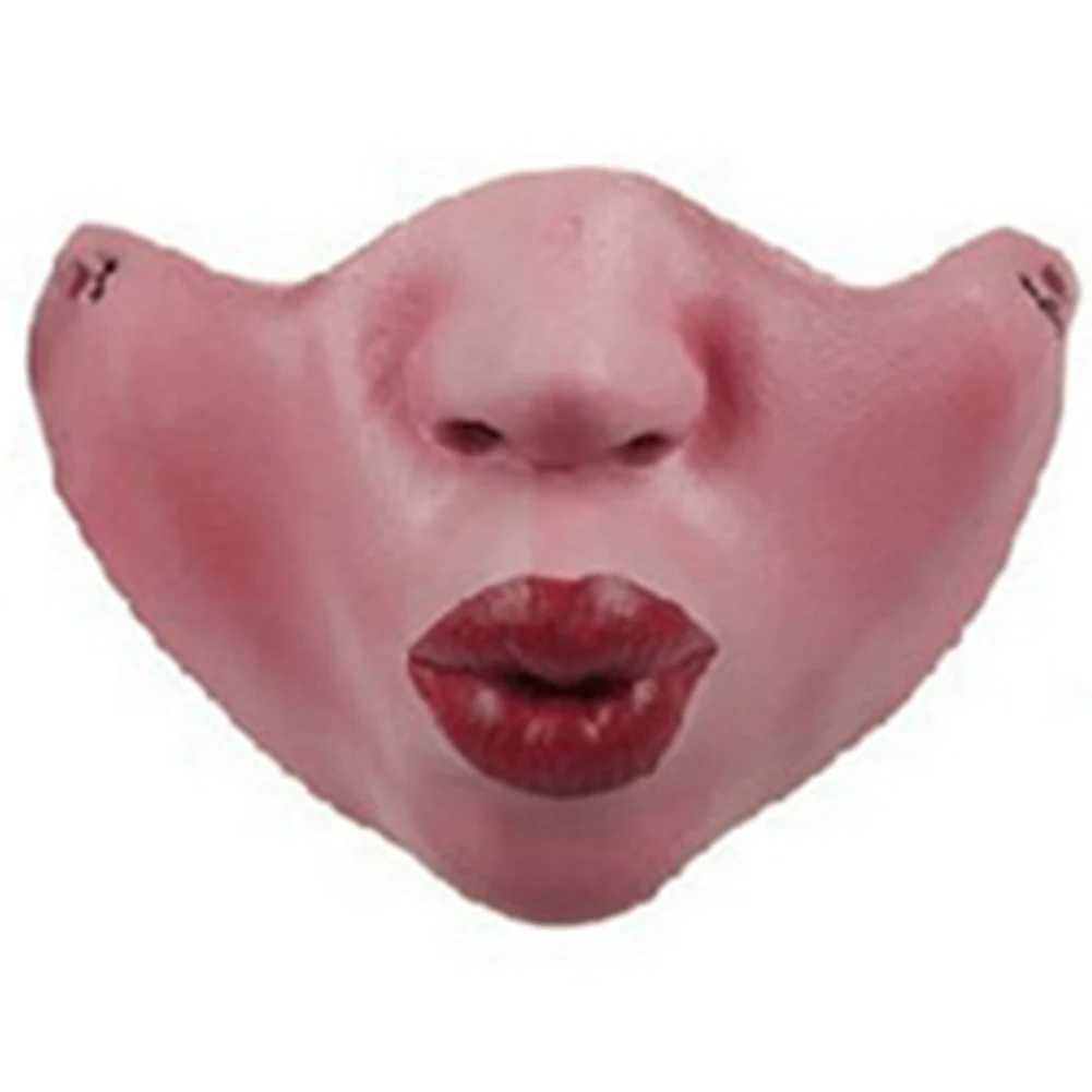 

Adult Fool's Day Clown Cosplay Scary Pet Face Mask Latex Half Gift Party Halloween Funny Costume Real