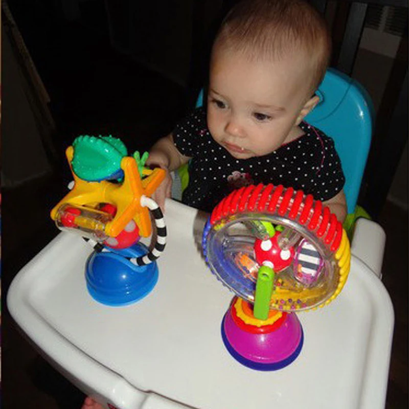 Colorful Newborn Baby Kids Boy Girls Rotating Ferris Wheel Brinquedo Stroller High Chair Rattles Toys For Children Colorful Newborn Baby Kids Boy Girls Rotating Ferris Wheel Brinquedo Stroller High Chair Rattles Toys For Children