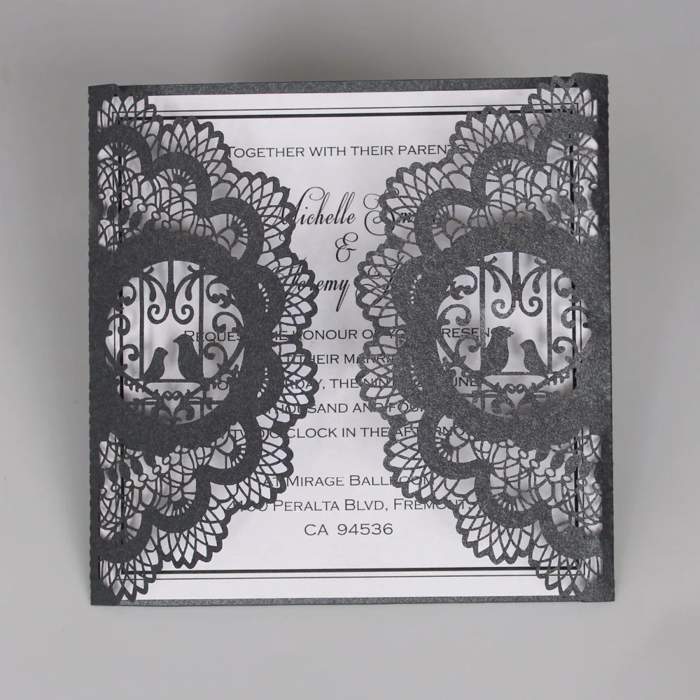 Black Wedding Invitations