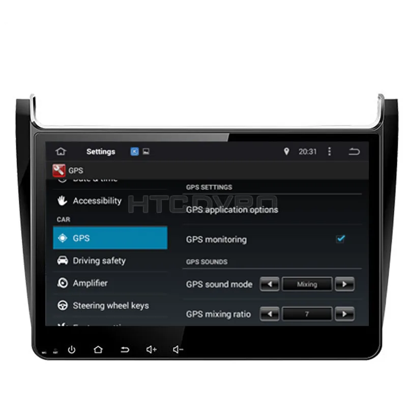 Cheap YMODVHT 10.1inch Octa Core 4GB+32GB Android 9.0 Car DVD Player for VW POLO 2014- Radio Stereo GPS Navigation 5