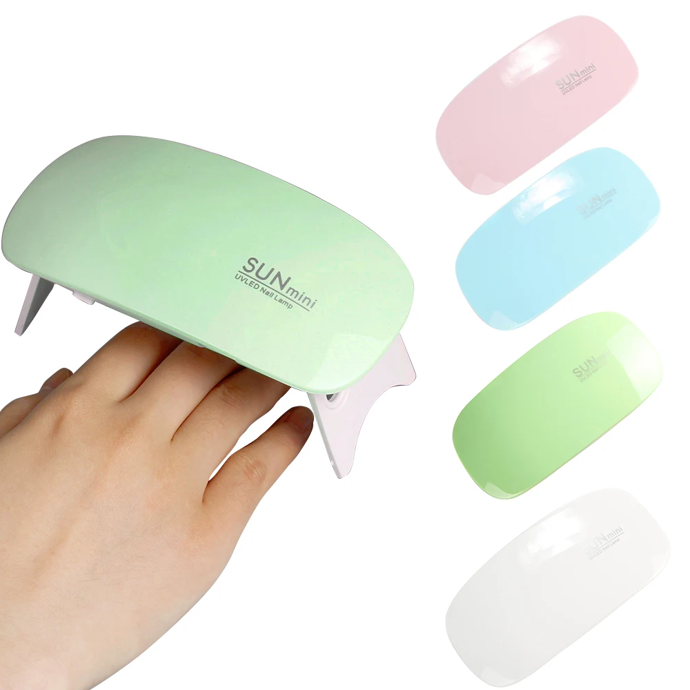 

6W Lamp For Nails Sun Mini UV LED Lamp Nail Dryer Mouse Gel Polish USB Cable Portable Home Use Lacquer Dryer Mini Nail Dryer