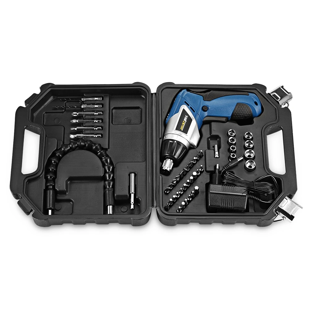 

Multitools LED 180 Degree Rotation Screwdriver Battery Rechargeable Electric Screwdriver Set Electric Drill Bit Soft Power Tool