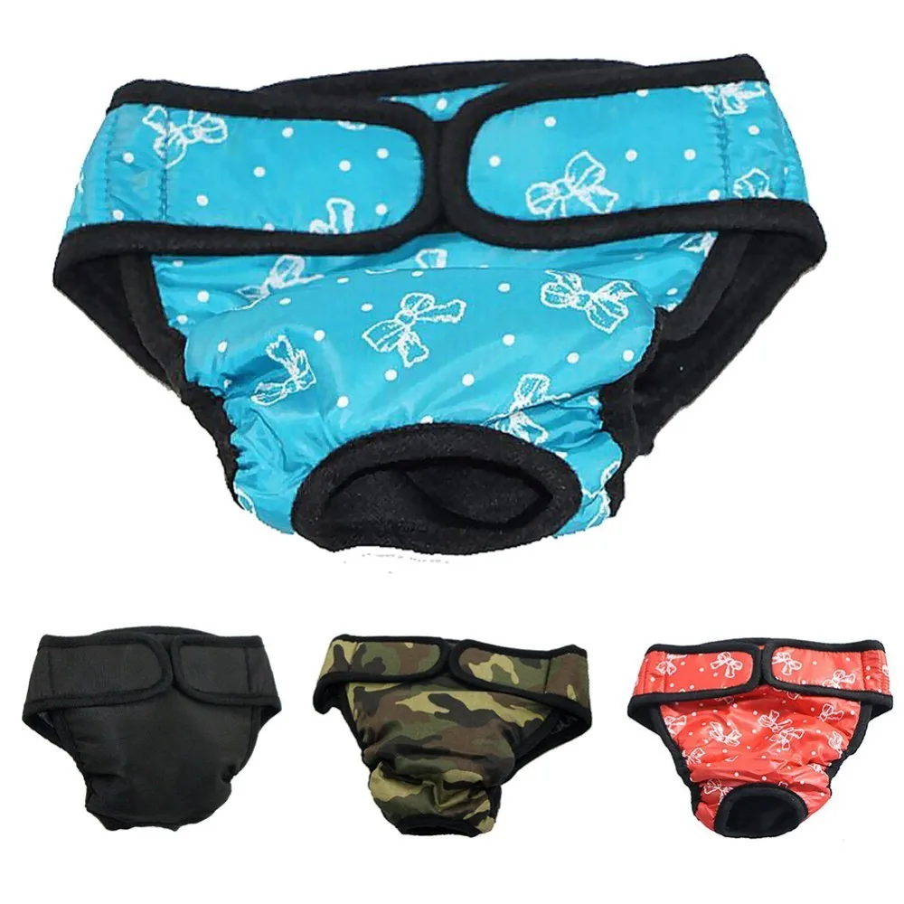 

S-XXL Dog Physiological Pants Diaper Washable Female Dog Shorts Panties Menstruation Sanitary Underwear Briefs For Dog