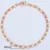 585 Rose Gold Curb Snail Foxtail Venetian Link Chains Bracelets for Women & Men 9