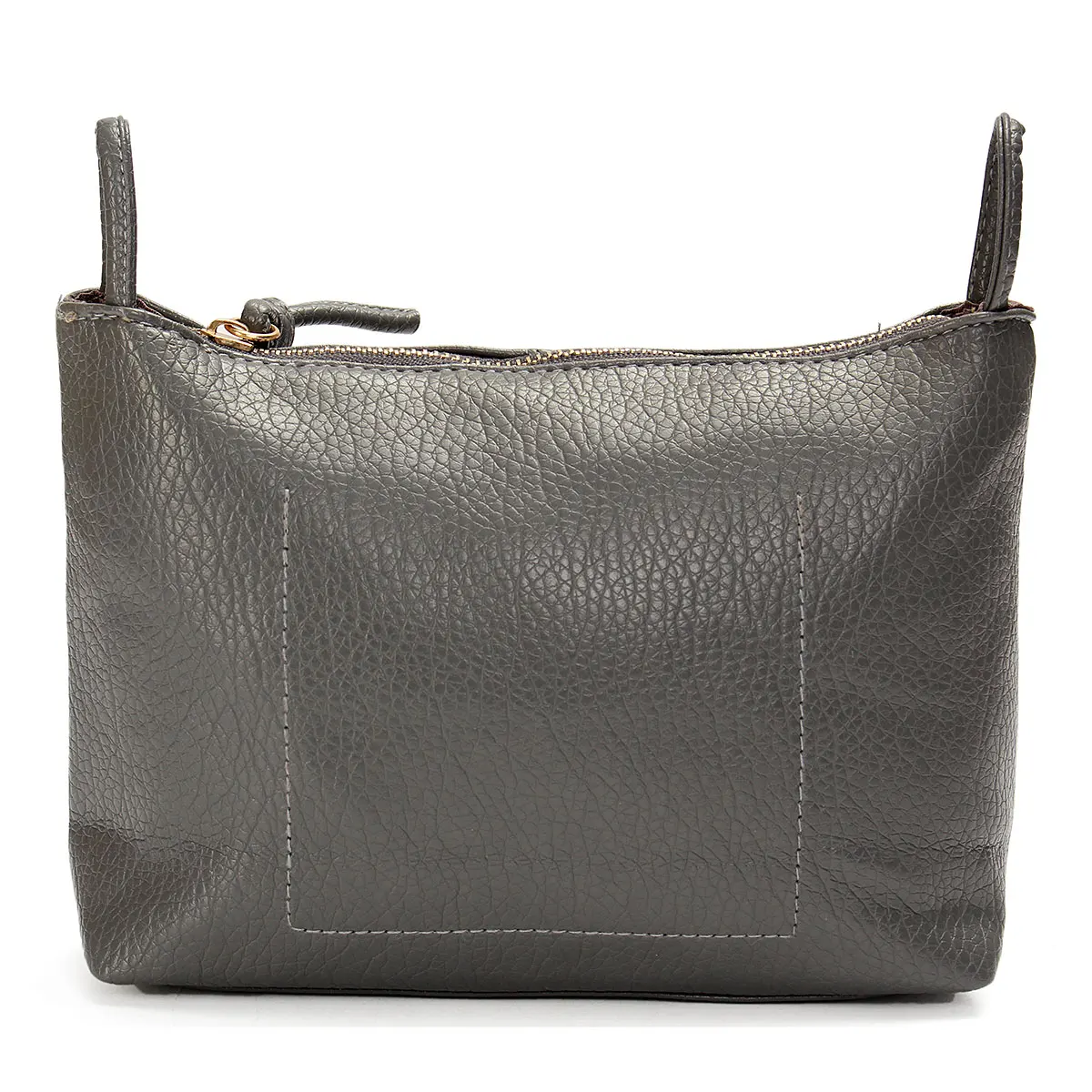 Aequeen мини-сумка новая модная сумка на плечо для телефона с монеткой Маленькая женская сумка-мессенджер из искусственной кожи Одноцветный клатч на молнии через плечо - Цвет: Серый