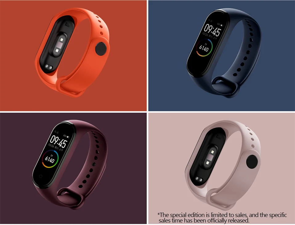 Stock Xiaomi Mi Band 4 Original 2019 Newest Music Smart Miband 4 Bracelet Heart Rate Fitness 135mAh Color Screen Bluetooth 5 (3)