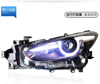 

LED Headlights For Mazda 3 Axela 2017 - 2019 Car Led Lights Double Xenon Lens Car Accessories Daytime Running Lights Fog Lights