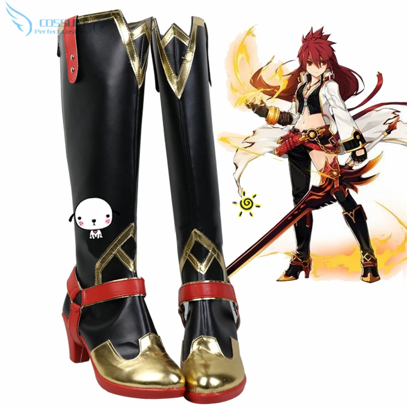 Обувь для костюмированной вечеринки ELSWORD Blazing Heart Elesis профессиональная обувь