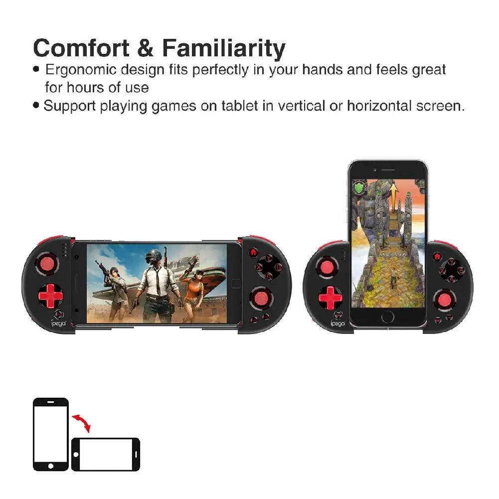  PG-9087 Wireless Bluetooth Android Gamepad Telescopic Game Controller Smartphone Joystick Tablet Jo