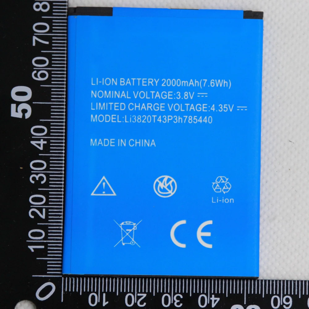 20 шт./лот Li3820T43P3h785440 батарея для ZTE Blade L370 L2 Plus 2000 мАч сотового телефона | Мобильные