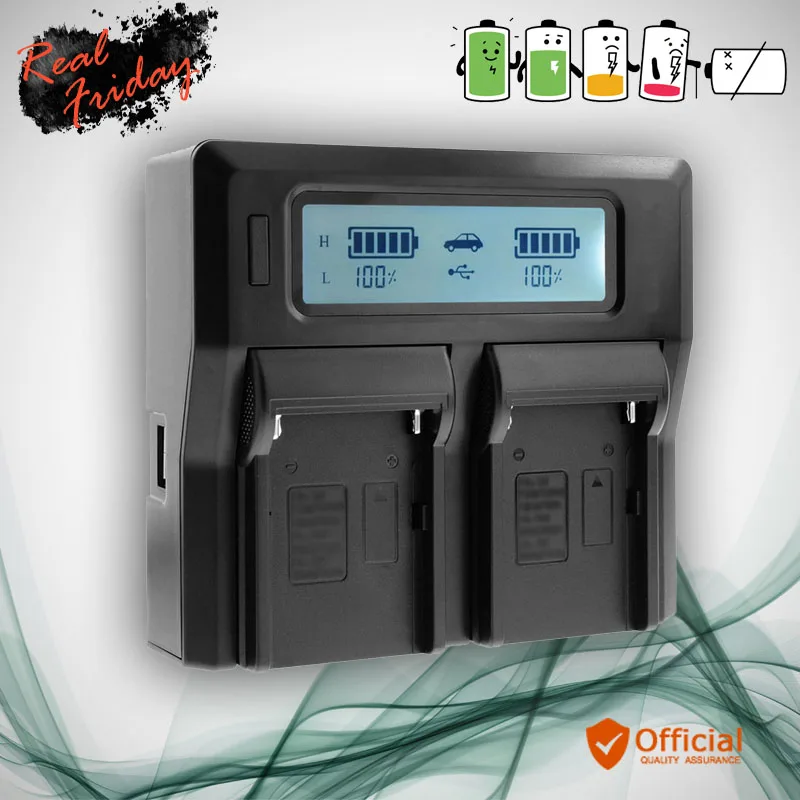 Двухканальное зарядное устройство с ЖК дисплеем для Sony BP U30 U60 U65 U90 PMW EX160 300K1 EX280 F3 FX3