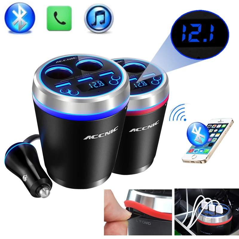 TF/Micro SD Music MP3 Player Bluetooth Car Kit FM Transmitter HandsFree