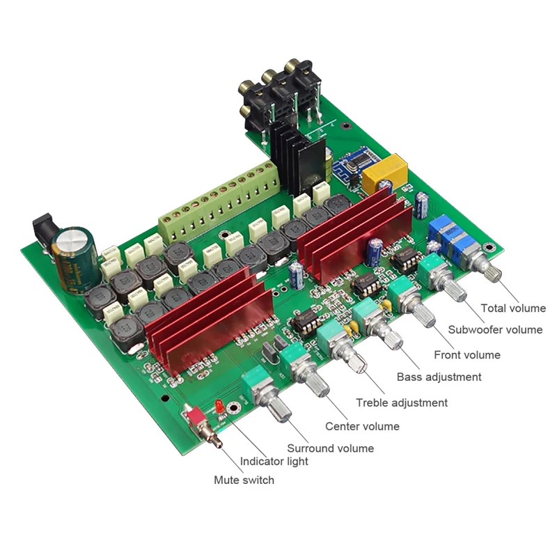 Плата усилителя мощности Lusya TPA3116 Bluetooth 4 2 5 1 100 вт * + 50 с тройной регулировкой басов