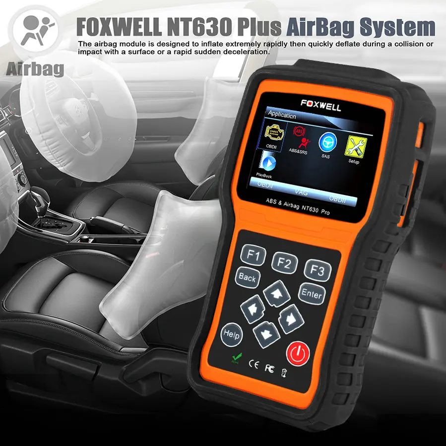 Диагностический инструмент OBD2 Foxwell NT630 Pro считыватель кодов двигателя автомобиля